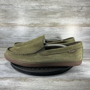 Cole Haan Men’s Pinch Weekender Green Nubuck Leather Loafers Size 13